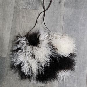 Stylish Black and White Crossbody Bag